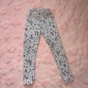 Pink Girls Size XS 4/5 Unicorn Star Heart Rainbow Cupcake Pants Leggings